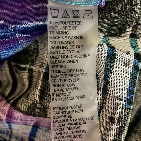 Allison Daley Abstract Multi-Color Print Sleeveless Top Size Small - Picture 10 of 10